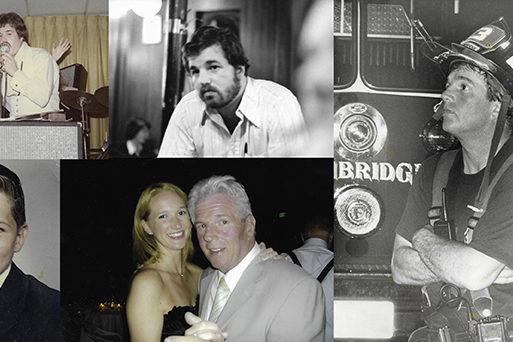 collage of old pictures of James Harrington