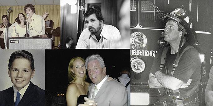 collage of old pictures of James Harrington